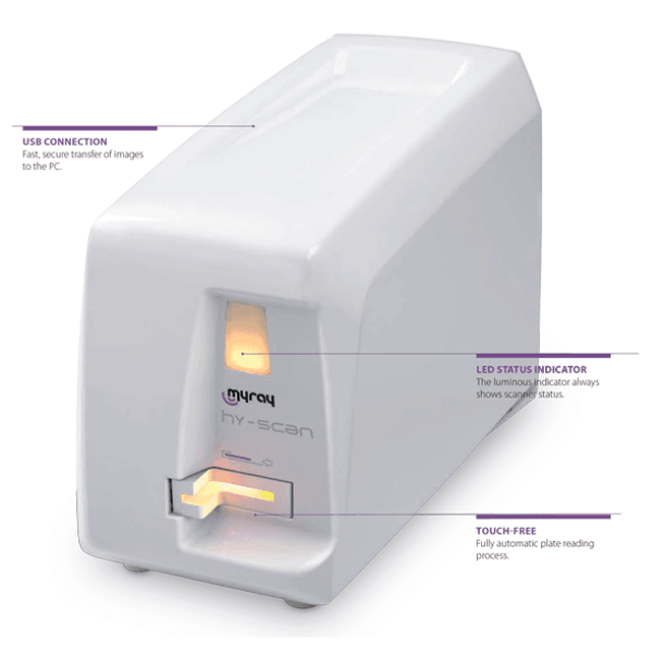 Сканер фосфорных пластин MyRay Hy-Scan, считывание 4–8 с, 16 бит