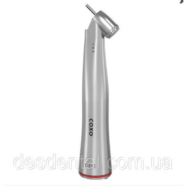 Наконечник кутовий підвищуючий COXO CX235 C7-3 1:4.2 головка 45° LED фіброоптика
